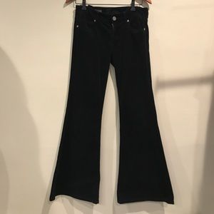 Kut from the Kloth Super Flare Black Corduroys